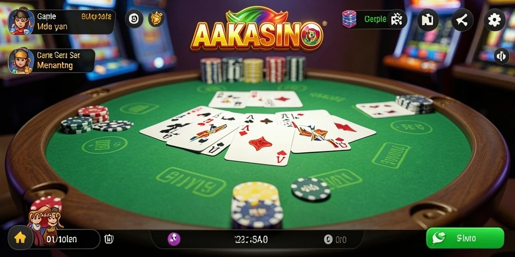 Tampilan gameplay seru dan interaktif dari AAKASINO.
