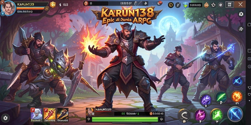 Tangkapan layar menampilkan aksi seru dalam game ARPG KARUN138.
