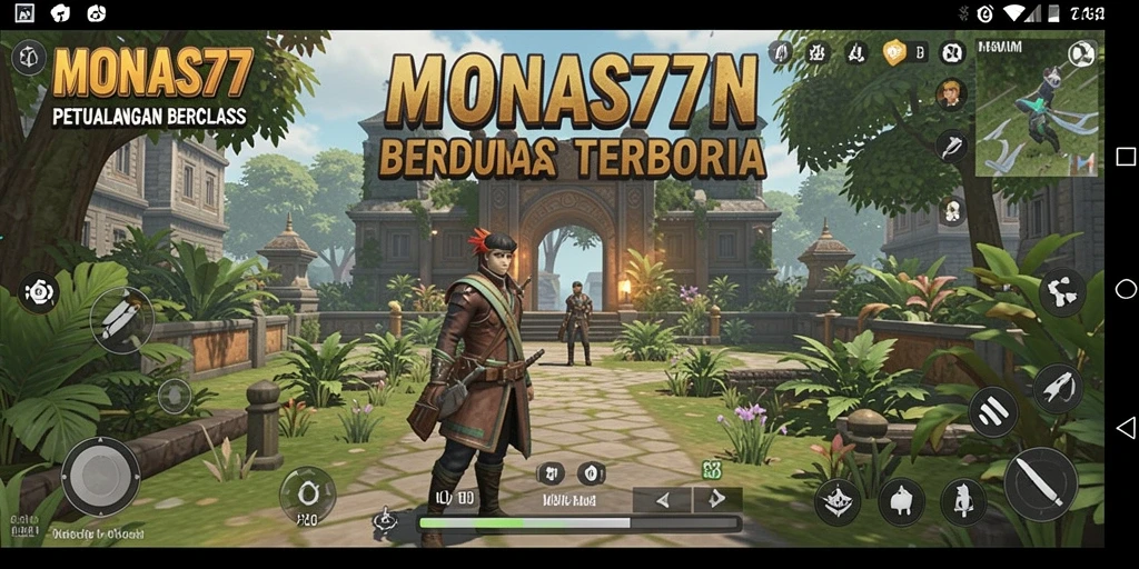 Screenshot gameplay MONAS77 menampilkan petualangan Open World yang mengasyikkan.
