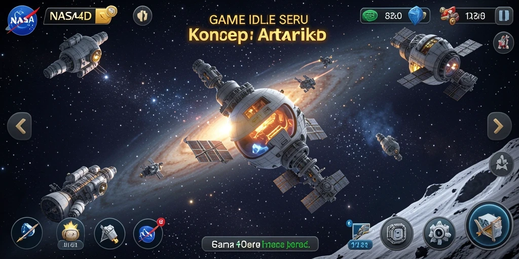 Screenshot gameplay NASA4D menampilkan aksi eksplorasi luar angkasa yang menarik.
