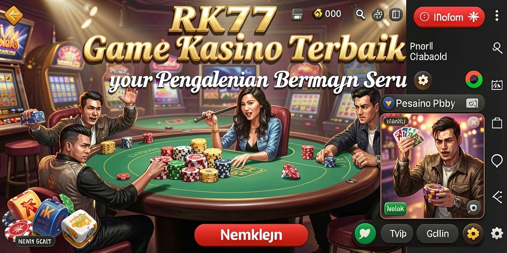 Tampilan menarik dari gameplay RK77 yang menyenangkan dan interaktif.