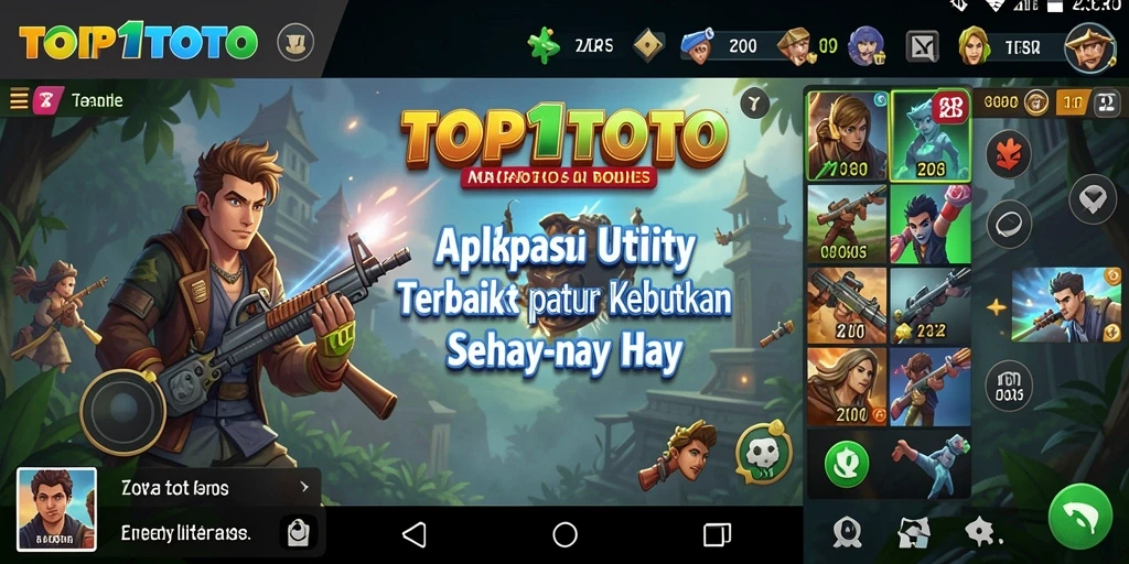 Tampilan antarmuka utama TOP1TOTO yang sederhana dan intuitif.