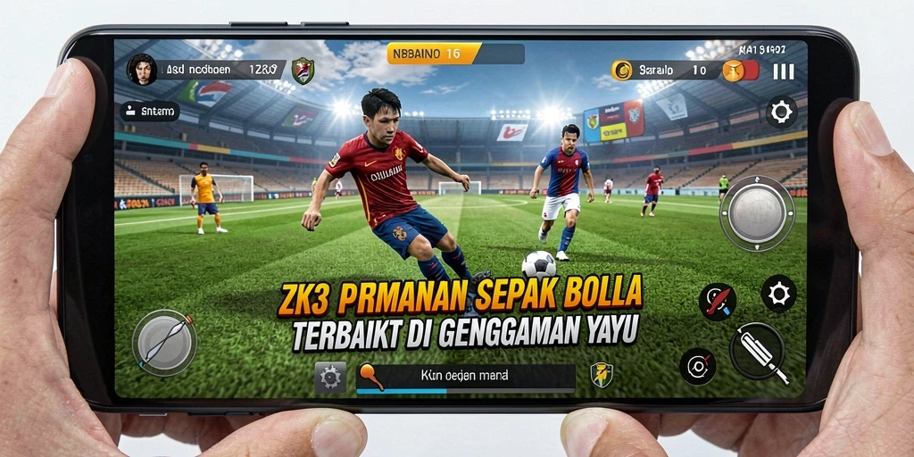 Gameplay seru di lapangan sepak bola nyata.