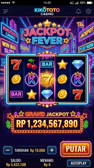 Tampilan antarmuka kikototo yang sederhana dan efektif.